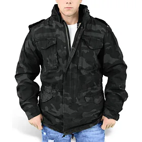 SURPLUS Regiment M65 Černá Šedá S