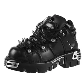 NEW ROCK Prick Shoes (110-S1) Black Černá 36
