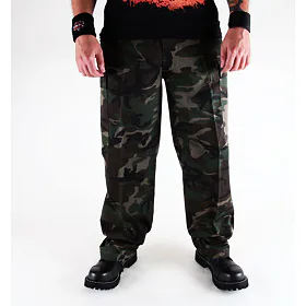 kalhoty plátěné BRANDIT US Ranger Hose Woodland S